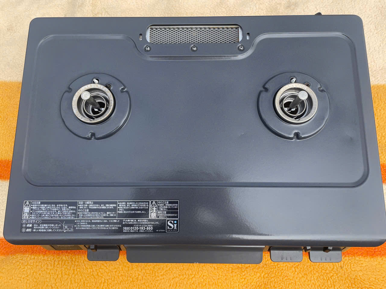 Paloma IC-S87K-1L LPガス用 ガステーブル 水無しグリル 動作確認済み 美品 1週間保証【SKU:160701】 - 画像 (2)