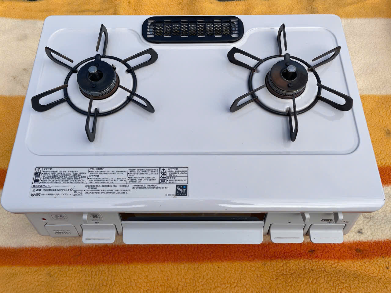 NORITZ ノーリツ 都市ガス用 ガステーブル NLG2295WHL 水無しグリル 美品 動作確認済み 1週間保証【SKU:160702】 - 画像 (2)